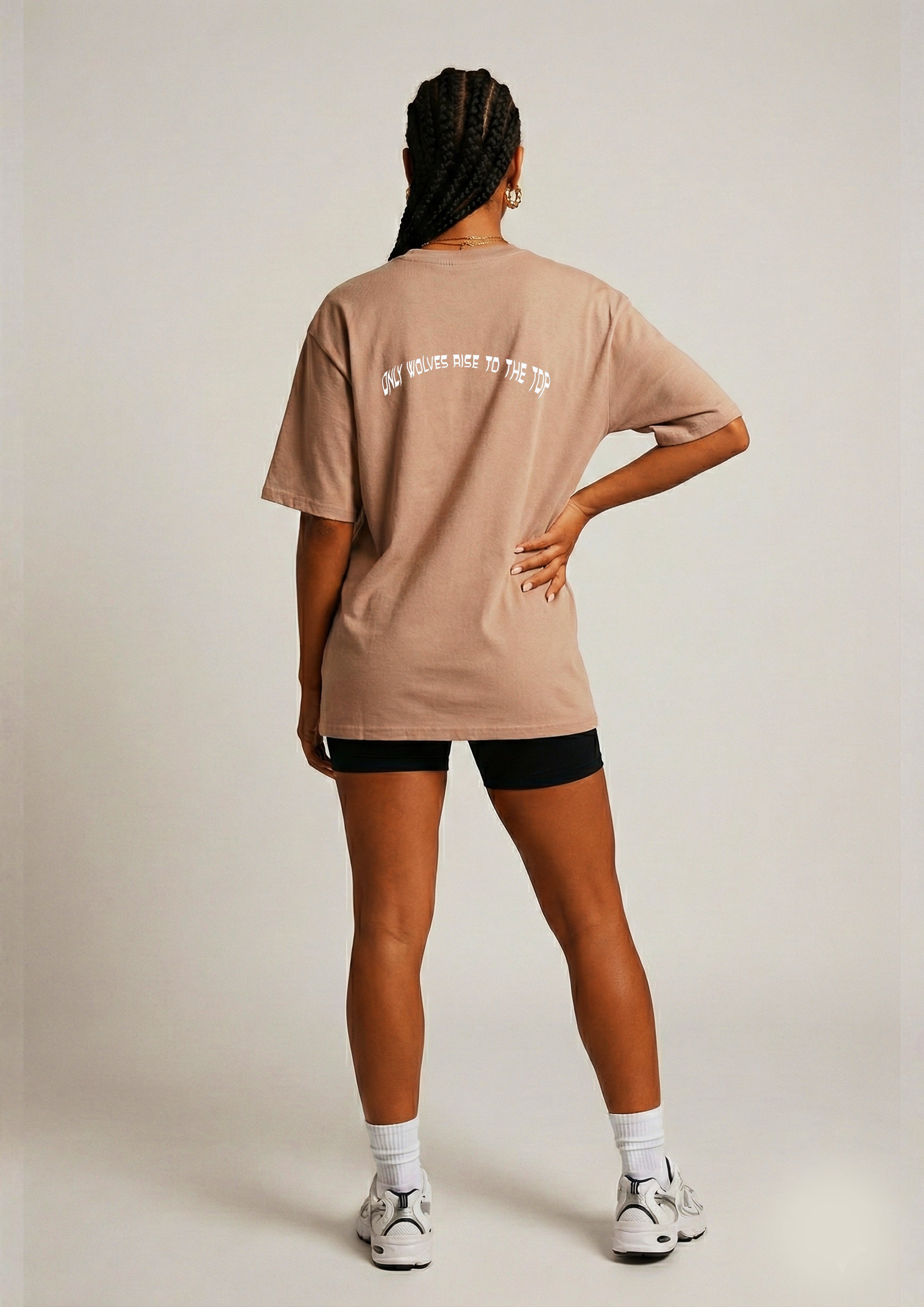 Desert sand beige oversized t shirt