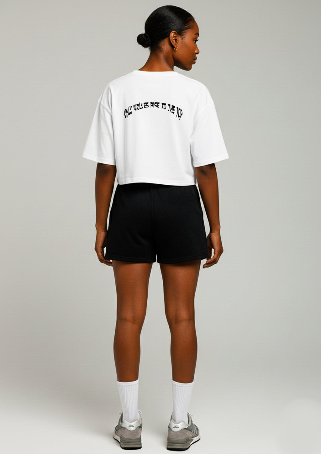 White Oversized Crop top