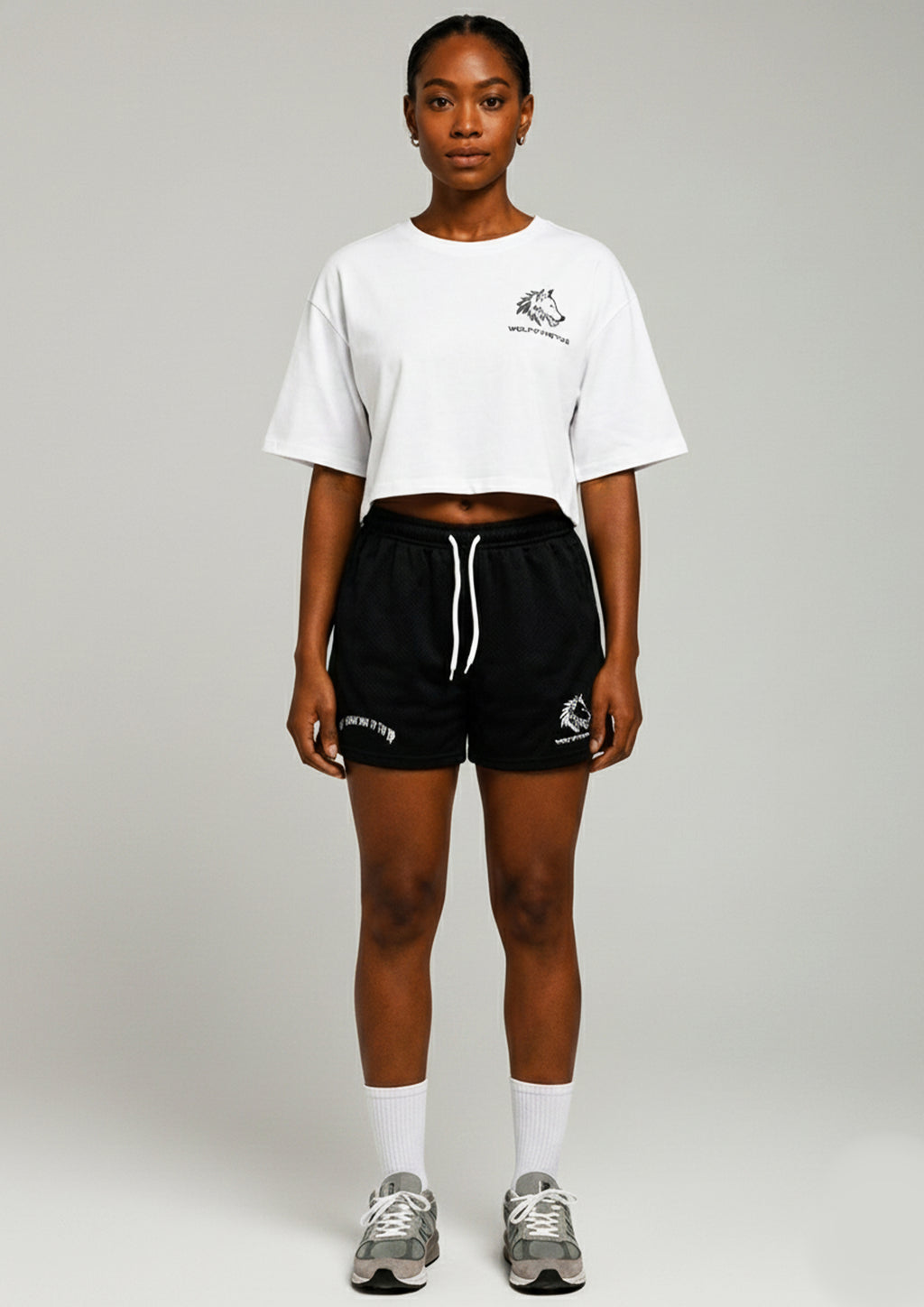 White Oversized Crop top