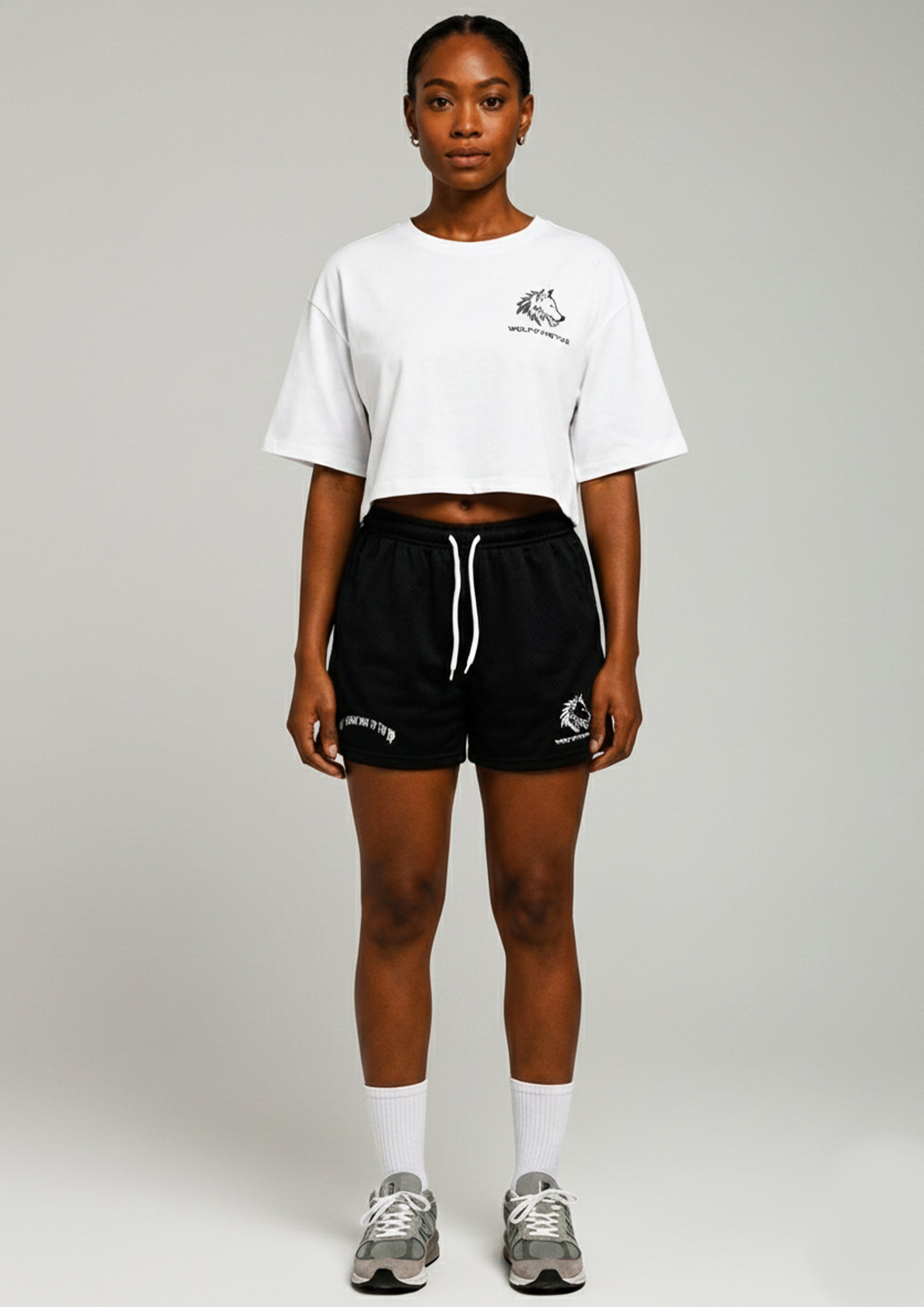 White Oversized Crop top