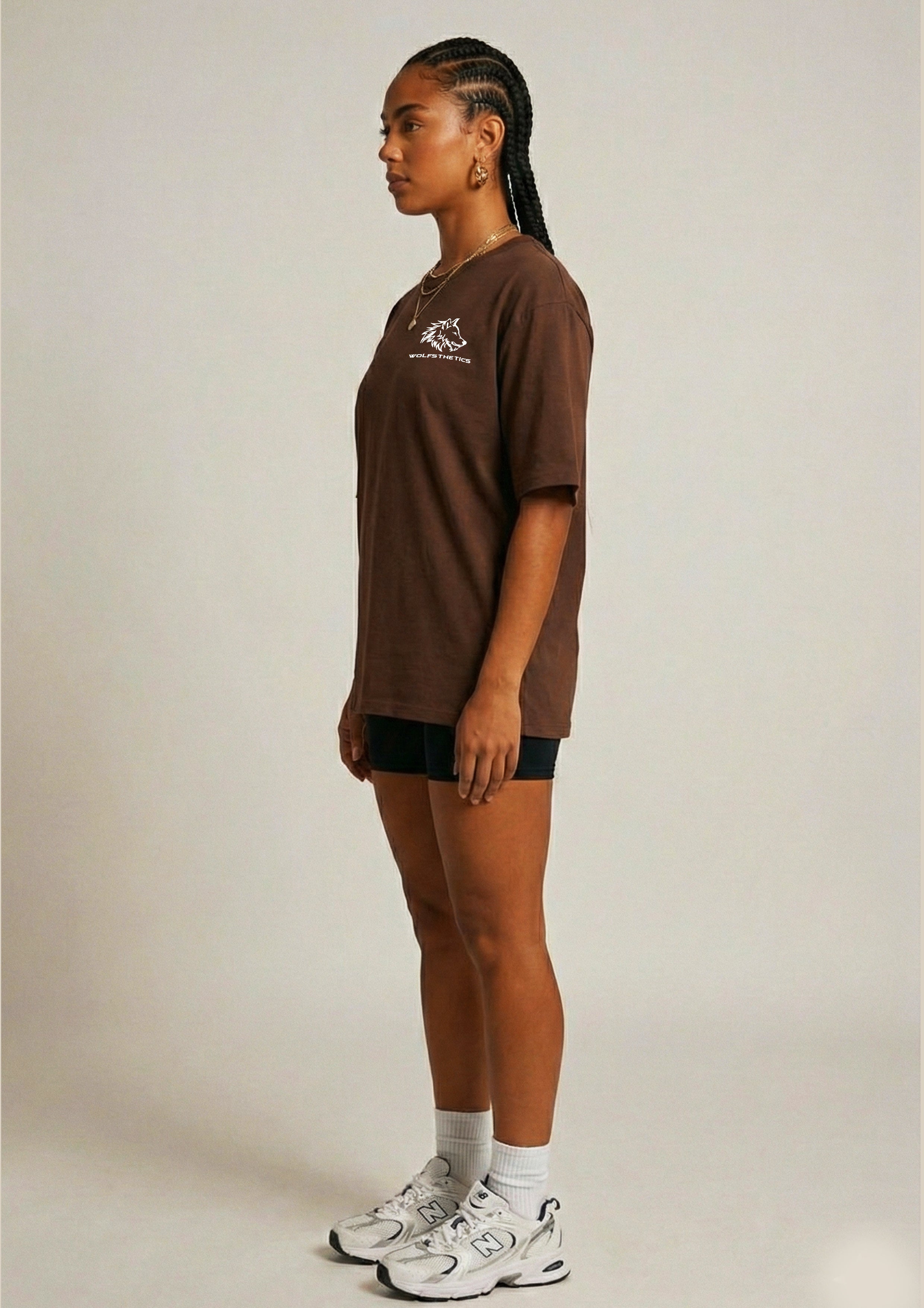 Dark chocolate brown Oversized t shirt
