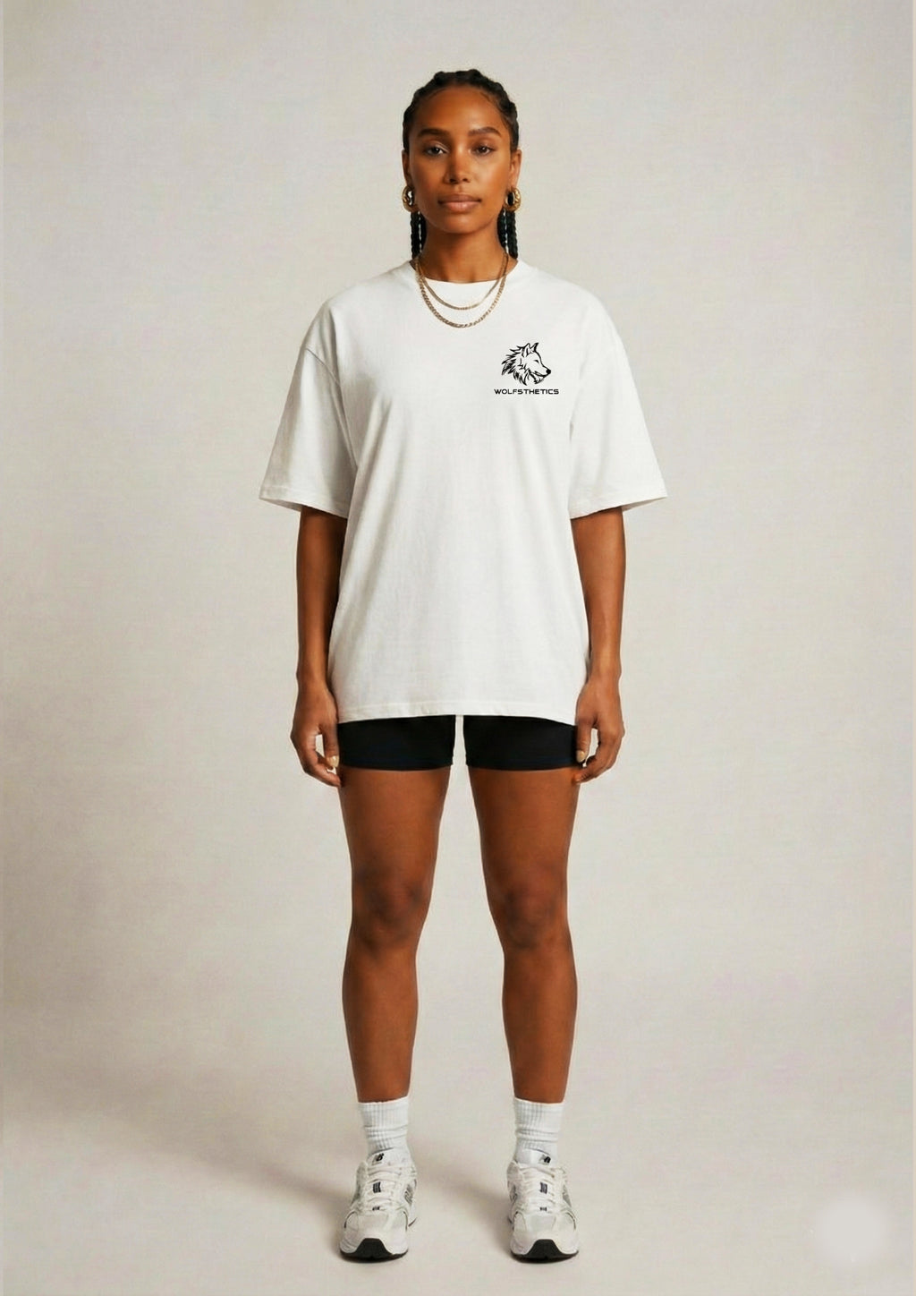 White  Oversized t shirt