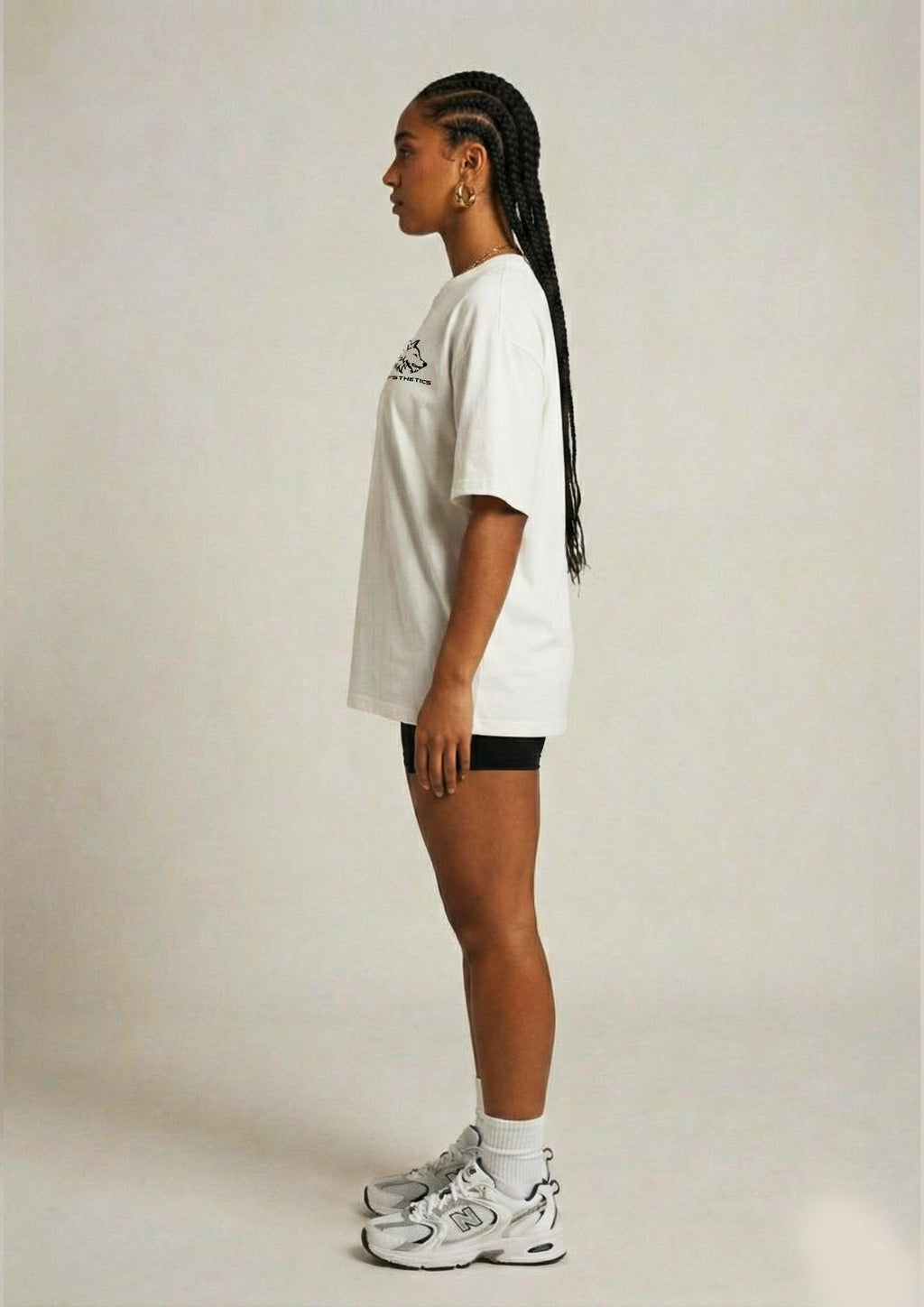 White  Oversized t shirt